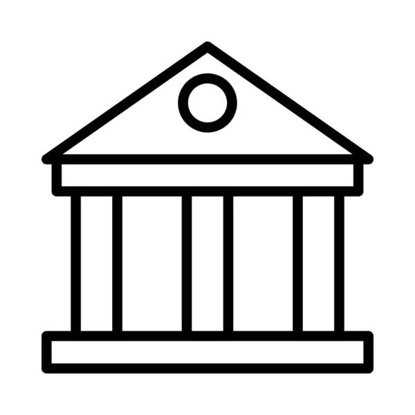 Bank Hof Huis Vectorillustratie — Stockvector