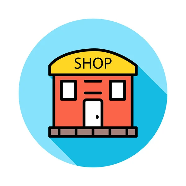 Shop Store Building Vector Illustration — Stock Vector