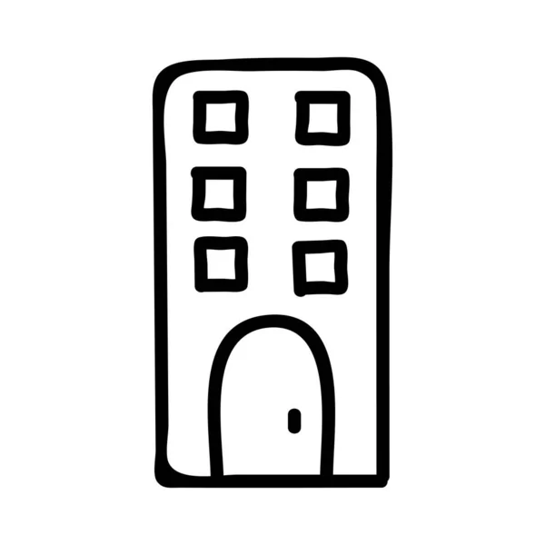 Hotel Ícone Edifício Ilustração Vetorial — Vetor de Stock