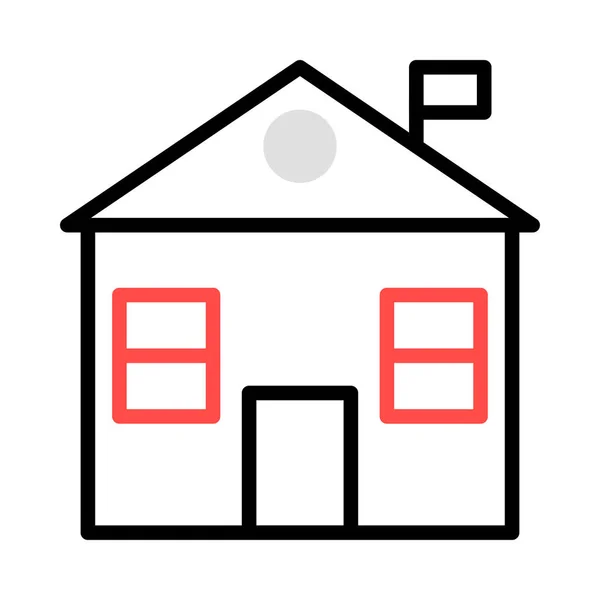 Huis Onroerend Goed Huis Vectorillustratie — Stockvector