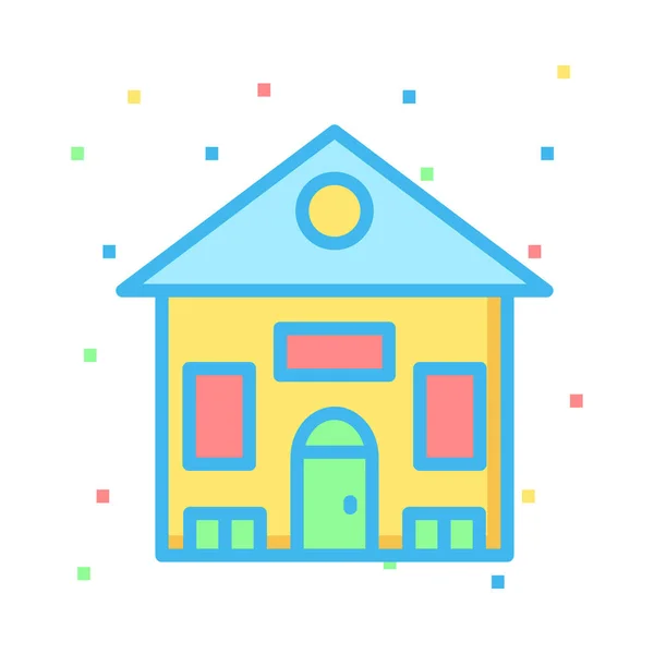 Casa Home Loja Vetor Ilustração — Vetor de Stock