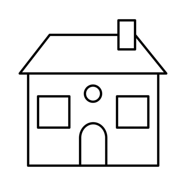 Architecture Building Icon Vector Illustration — Stock Vector