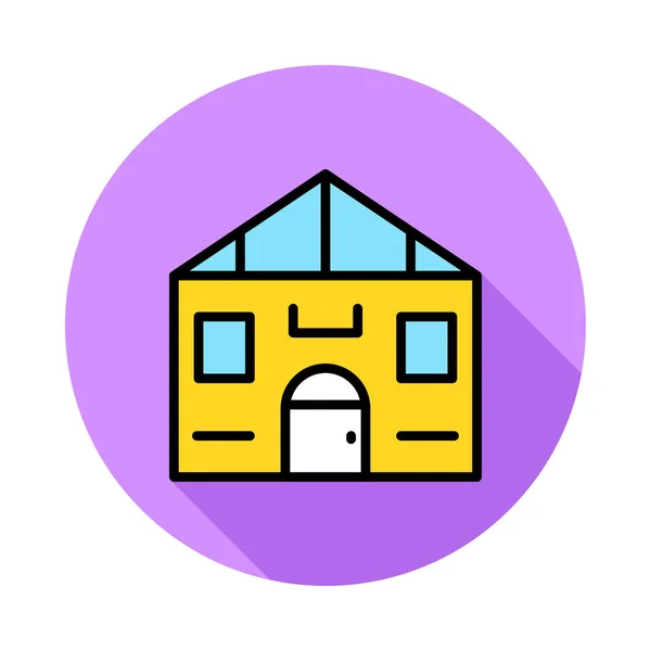 家住宅外観のベクトル図 — ストックベクタ