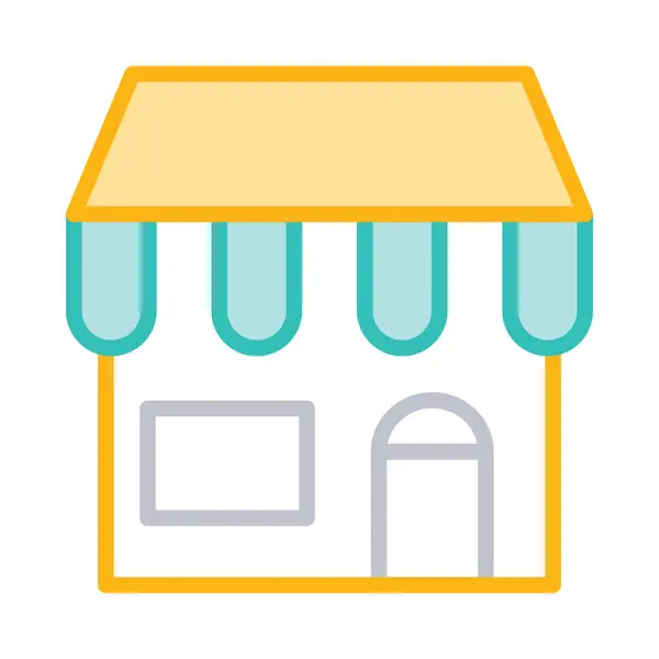 Tienda Super Mercado Tienda Vector Ilustración — Archivo Imágenes Vectoriales