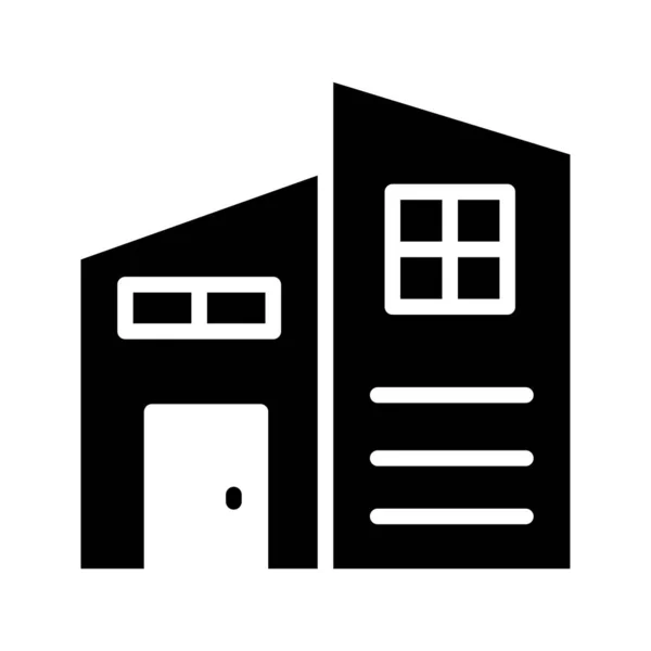 Wohnung Büro Haus Vektor Illustration — Stockvektor