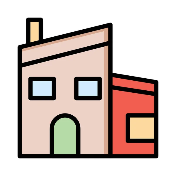 Wohnungsbau Immobilien Vektor Illustration — Stockvektor