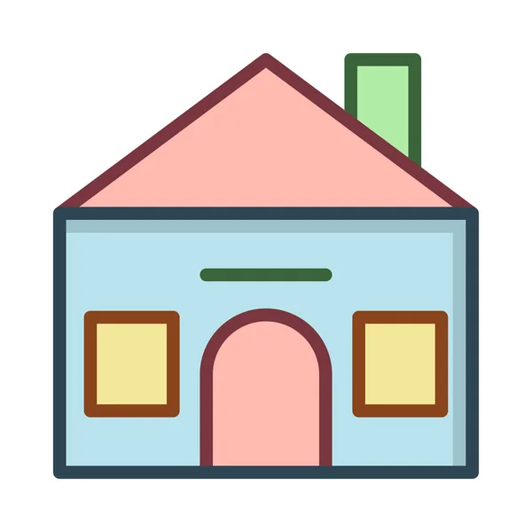 Casa Casa Edificio Vector Ilustración — Vector de stock