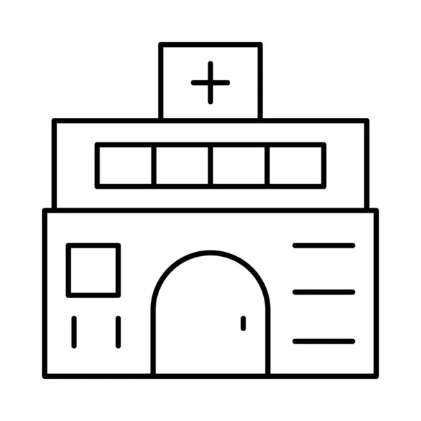 Architettura Icona Dell Edificio Illustrazione Vettoriale — Vettoriale Stock