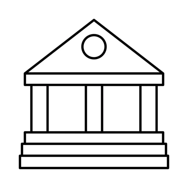 Architectuur Bouw Van Pictogram Vectorillustratie — Stockvector