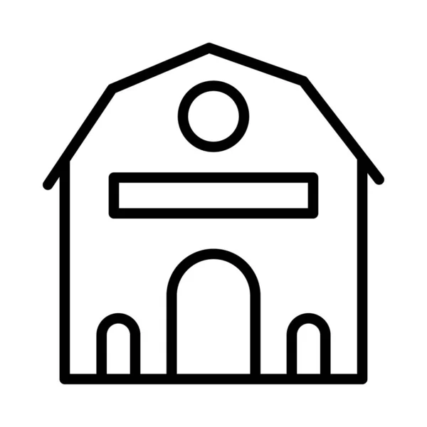 アイコン ベクトル図の建物の家 — ストックベクタ