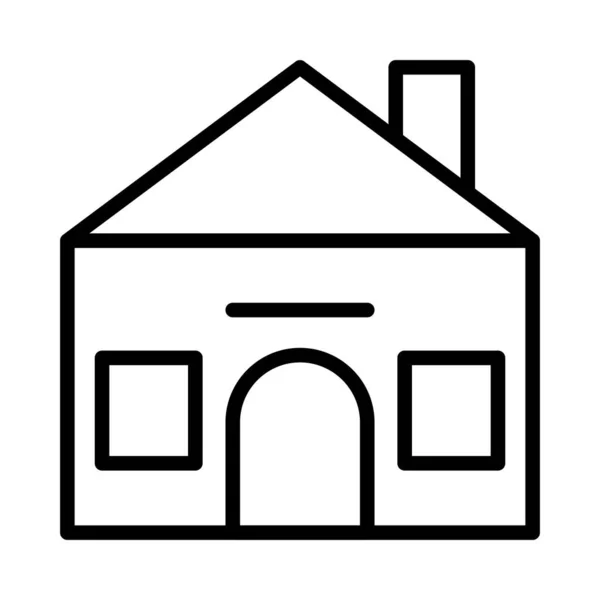 Haus Bausymbol Vektorillustration — Stockvektor
