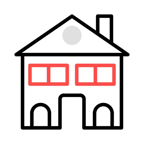 Home House Immobilien Vektor Illustration — Stockvektor