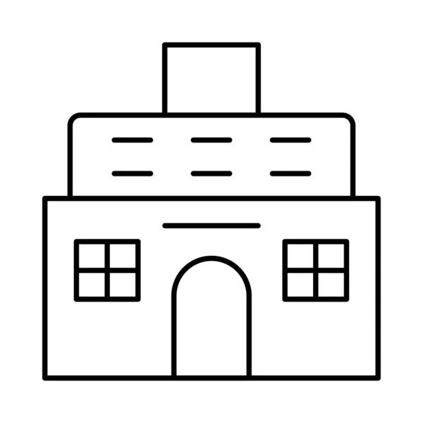 Tribunal Banco Edifício Vetor Ilustração —  Vetores de Stock