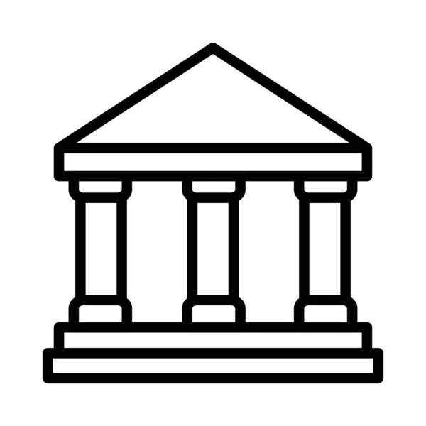 Banco Icono Corte Ilustración Vectores — Archivo Imágenes Vectoriales