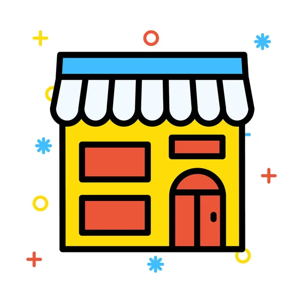 Winkel Opbouwen Van Vectorillustratie Slaan — Stockvector