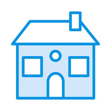 Ev, kutsal kişilerin resmi, vektör çizim inşa   