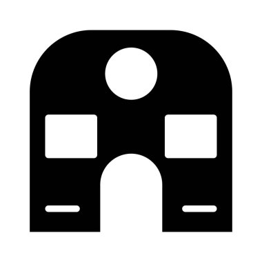 Ev, kutsal kişilerin resmi, vektör çizim inşa   