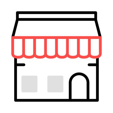 Dükkanı Pazar vektör çizim depolamak 