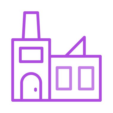 Ev, kutsal kişilerin resmi, vektör çizim inşa   