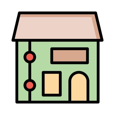 Dükkanı ev mağaza vektör çizim 