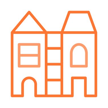 Bina, ofis, daire. Vektör çizim 