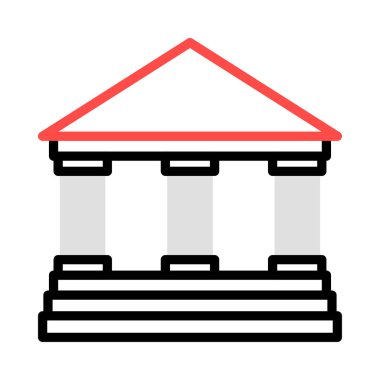 Banka mahkeme vektör çizim oluşturma 