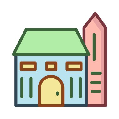 ev apartman vektör çizim 