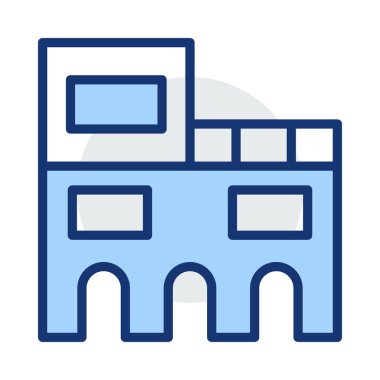 Kutsal kişilerin resmi, vektör çizim Bina mimari, 