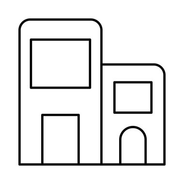 Kutsal kişilerin resmi, vektör çizim Bina mimari, 