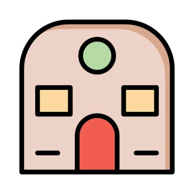 daire ev vektör çizim 