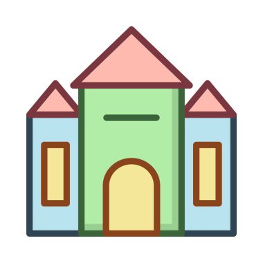 ev apartman vektör çizim 