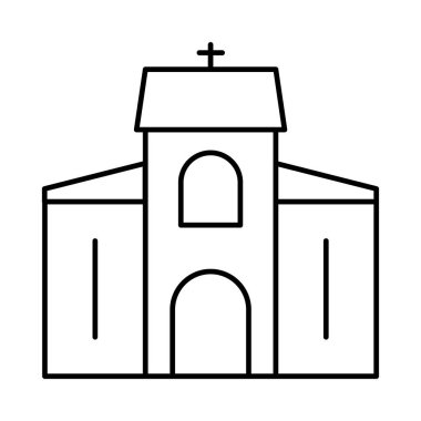 Cami bina dini vektör çizim 