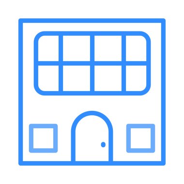 Ev, kutsal kişilerin resmi, vektör çizim inşa   