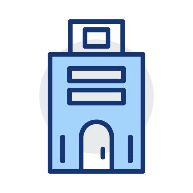 Office apartmanın vektör çizim 