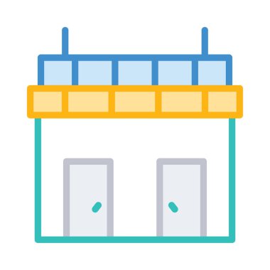 Alışveriş, kutsal kişilerin resmi, vektör çizim süper market   