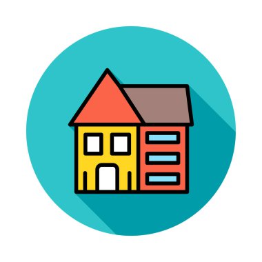 daire ev vektör çizim 