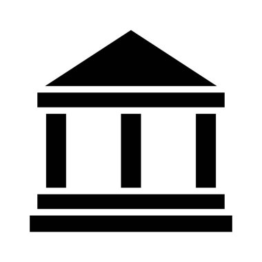 Banka, mahkeme kutsal kişilerin resmi, vektör çizim   