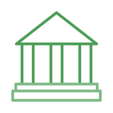 Banka, mahkeme kutsal kişilerin resmi, vektör çizim   