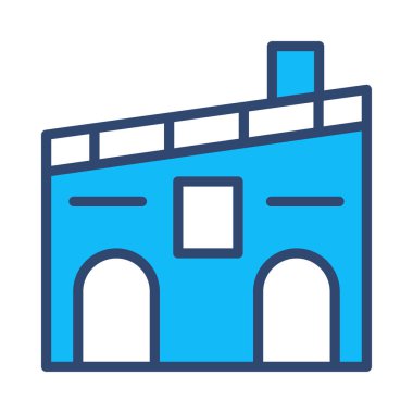 Ev, kutsal kişilerin resmi, vektör çizim inşa   