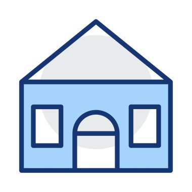 Kutsal kişilerin resmi, vektör çizim Bina mimari, 