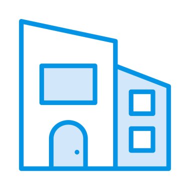 Ev, kutsal kişilerin resmi, vektör çizim inşa   