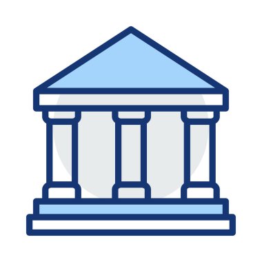Mahkeme banka vektör çizim oluşturma 