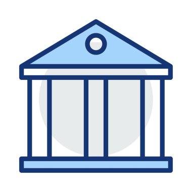 Banka mahkeme vektör çizim oluşturma 