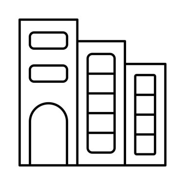 Office motel hotel vektör çizim 