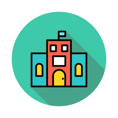 vektör çizim bina ofis plaza 