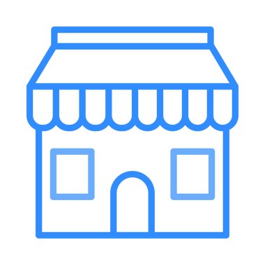 Otel, kutsal kişilerin resmi, vektör çizim Binası 