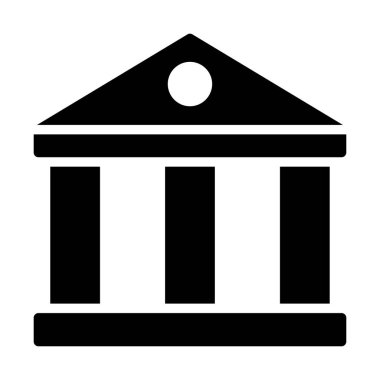 Banka, mahkeme kutsal kişilerin resmi, vektör çizim   