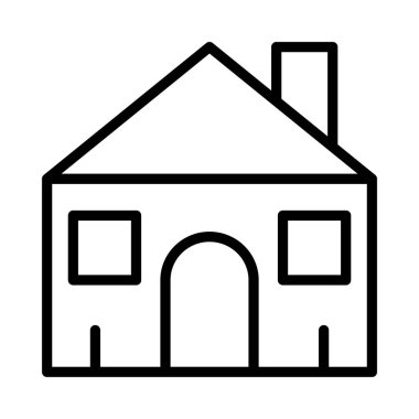 Ev, kutsal kişilerin resmi, vektör çizim inşa   