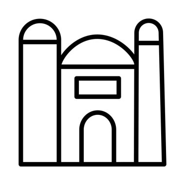 Cami simgesi, vektör resimleme   