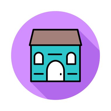 vektör çizim bina mağaza 